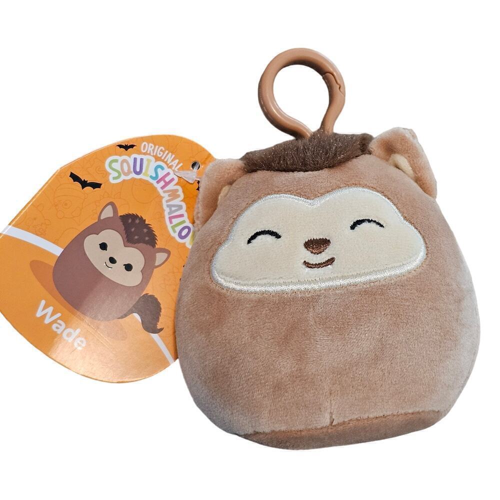 Squishmallows Wade the Werewolf Plush Squishy Soft Toy 3.5" Halloween Clip On